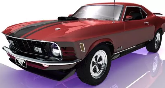 1970 Ford Mustang Car 3d model 1970 Ford Mustang Car 3d model