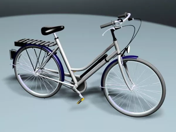 Small Folding Bicycle 3d model