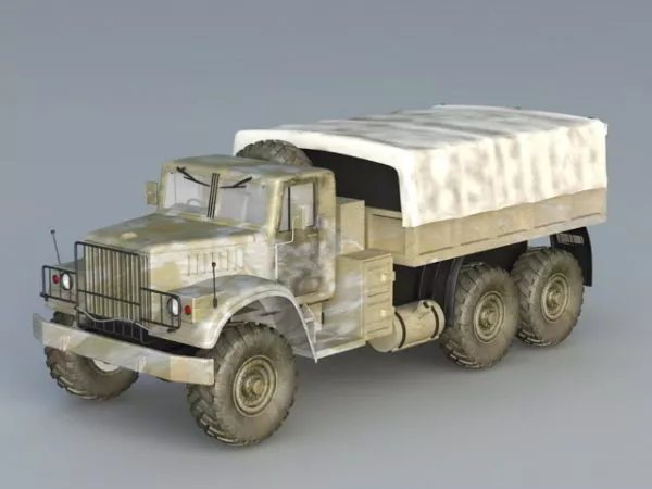 Old Military Truck 3d model Old Military Truck 3d model
