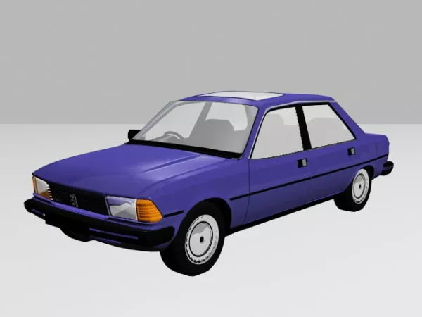 Classic Sedan Car 3d model Classic Sedan Car 3d model