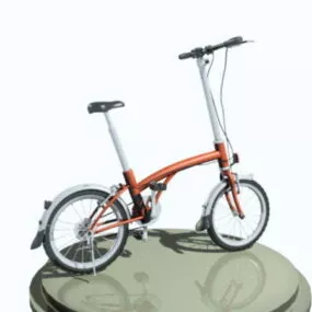 Girl Bicycle 3d model