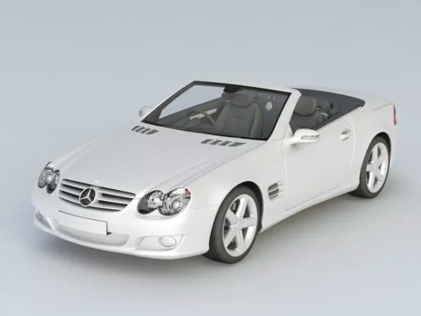 Convertible Car Cartoon Toy 3d model