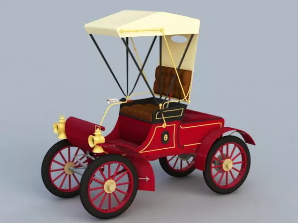 Antique Automobile 3d model Antique Automobile 3d model
