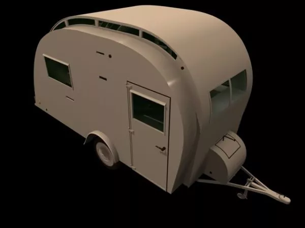 Abandoned Van Shell 3d model