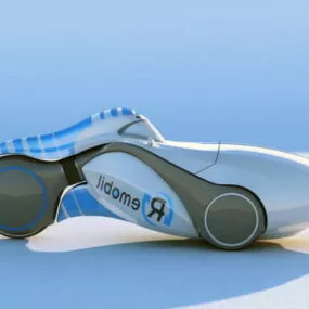 Future Velomobile 3d model