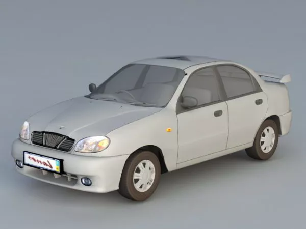 Old Car Sedan Car 3d model