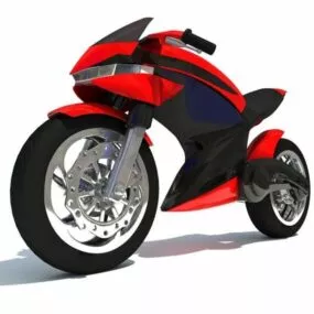 Futuristic Motorcycle 3d model