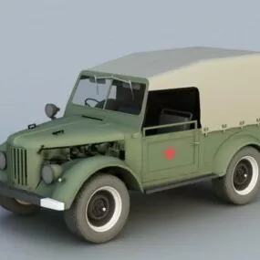 Gaz-69 Light Truck 3d model