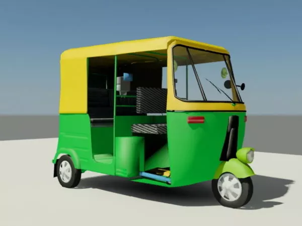 Bajaj Rickshaw Car 3d model Bajaj Rickshaw Car 3d model