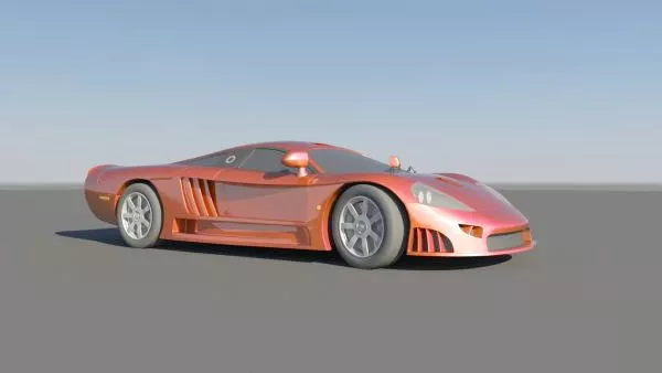 Red Coupe Super Car 3d model Red Coupe Super Car 3d model