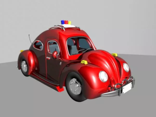Police Booth 3d model