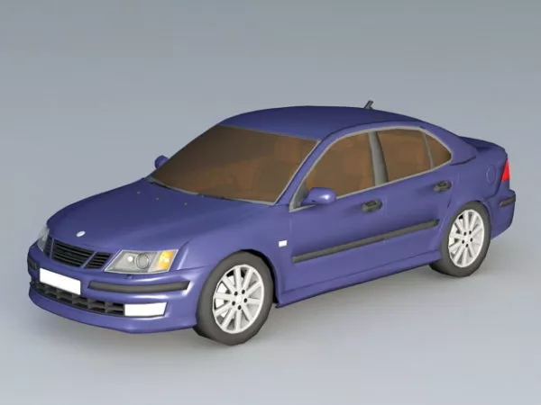 Saab 9-3 Car 3d model Saab 9-3 Car 3d model