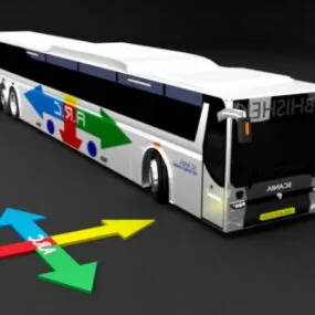 Scania Bus Car 3d model