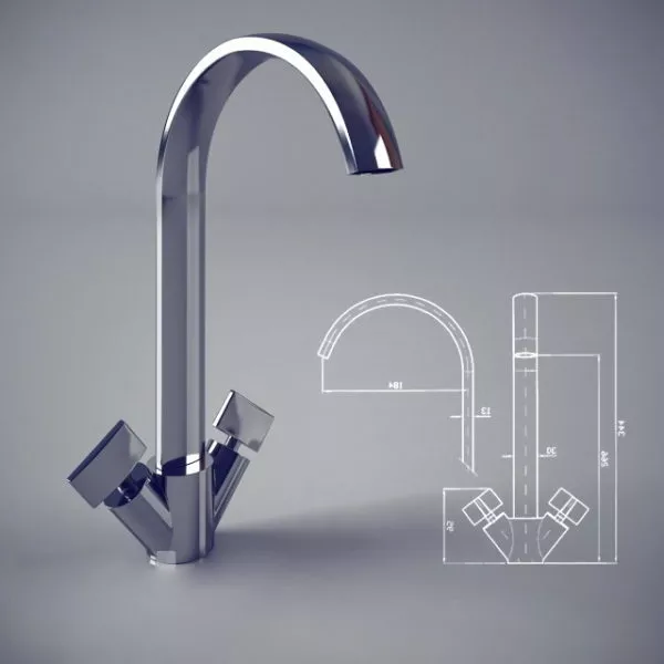 Chrome Tap 3d model