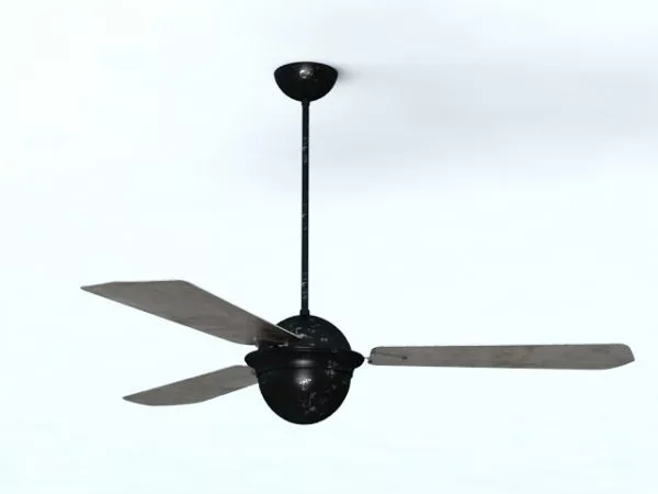 Rustic Ceiling Fan 3d model Rustic Ceiling Fan 3d model