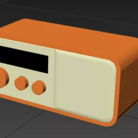 Vintage Radio Design 3d model