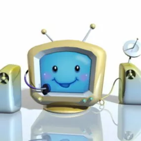 Cartoon Television 3d model