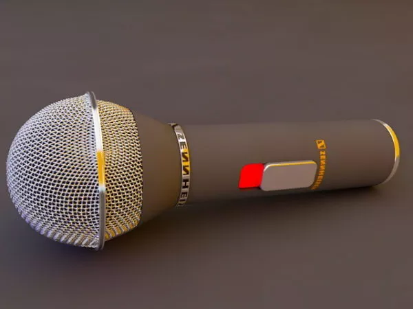 Old Sennheiser Microphone 3d model Old Sennheiser Microphone 3d model