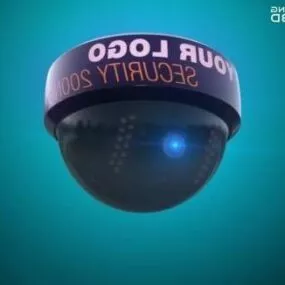 Round Security Camera 3d model
