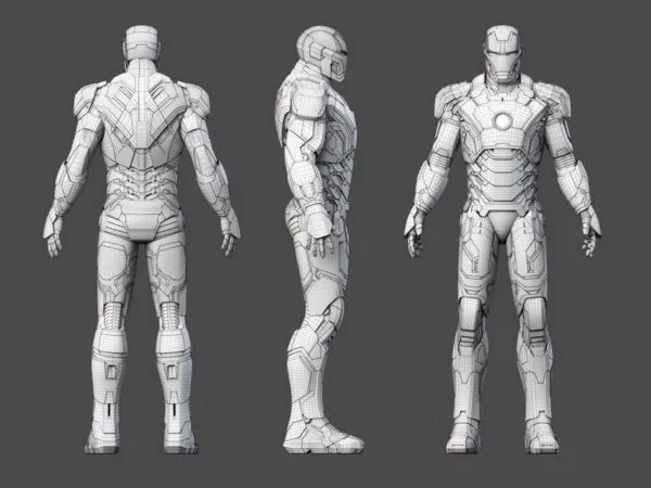 Iron Man Rigged 3d model Iron Man Rigged 3d model