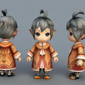 Chibi Elf Boy 3d model