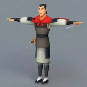 Li Shang From Disney Mulan 3d model