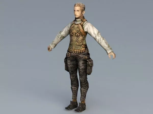 Balthier Character 3d model Balthier Character 3d model