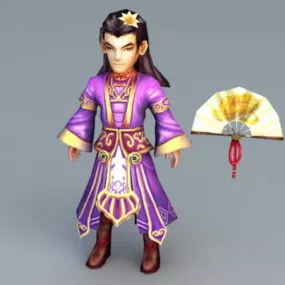 Anime Chinese Man 3d model