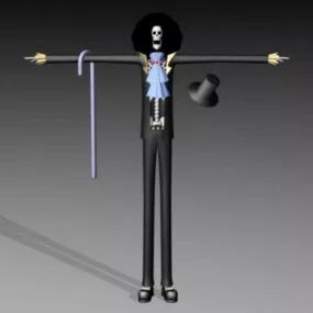 One Piece Brook 3d model