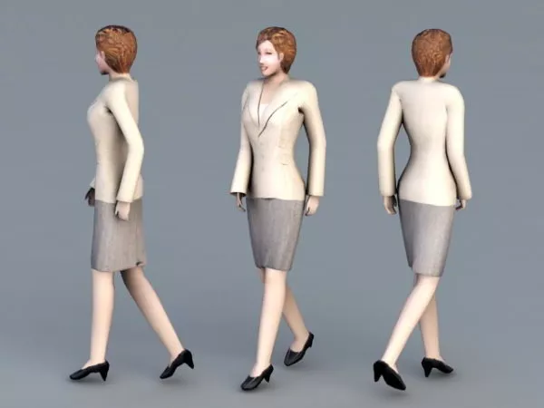 Professional Business Woman 3d model Professional Business Woman 3d model