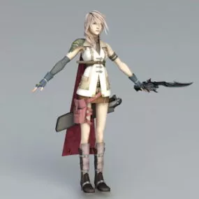 Ffx 13 Lightning 3d model