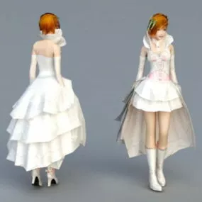 Sweet Bride 3d model