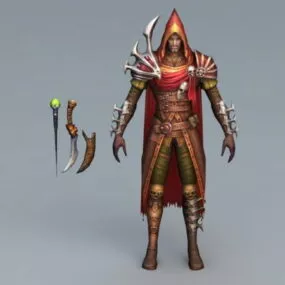 Thief With Dagger 3d model