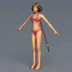 Bikini Woman 3d model