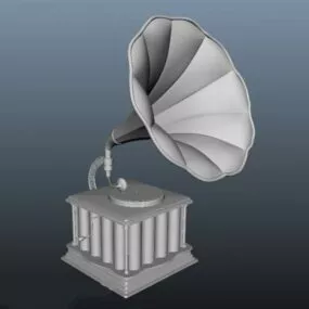 Antique Phonograph 3d model