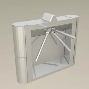 Pedestrian Turnstile Gate 3d model