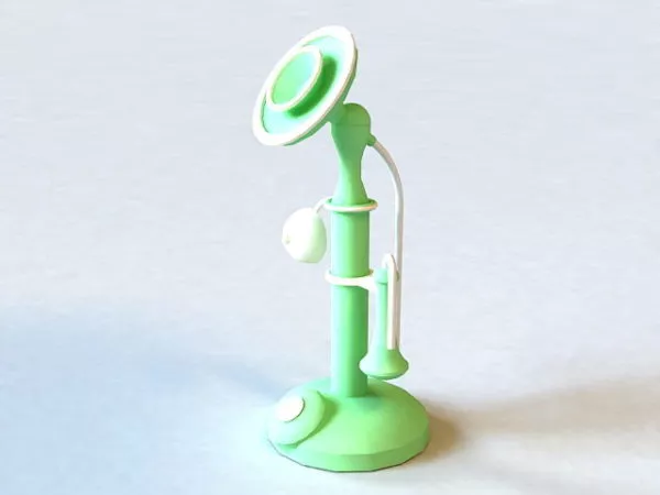 Old Fashioned Phone 3d model Old Fashioned Phone 3d model