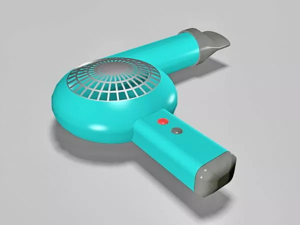 Electric Hair Dryer 3d model Electric Hair Dryer 3d model