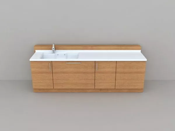 Porcelain Sink Bathroom Sanitary 3d model