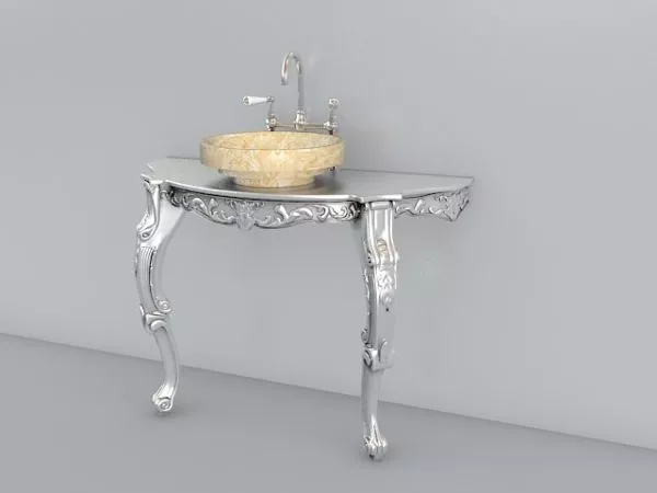 Single Bath Faucet 3d model