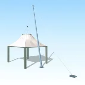 Sun Shade Structure 3d model