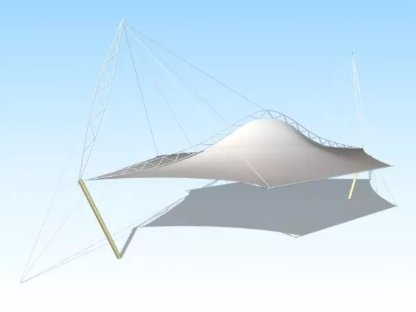 Tension Shade Structure 3d model Tension Shade Structure 3d model
