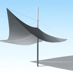 Tensile Umbrella For Garden 3d model