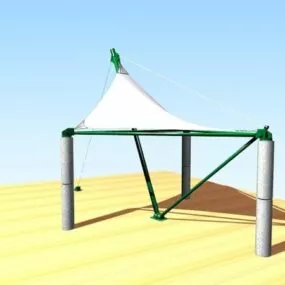 Patio Shade Sail 3d model