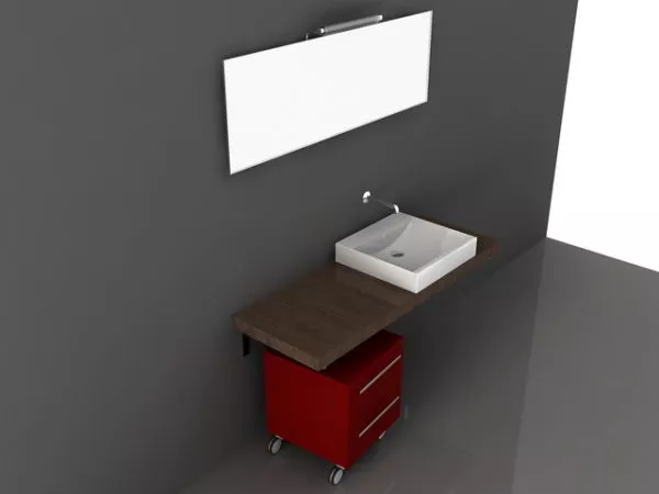 Bathroom Vanity Top With Cabinet 3d model Bathroom Vanity Top With Cabinet 3d model