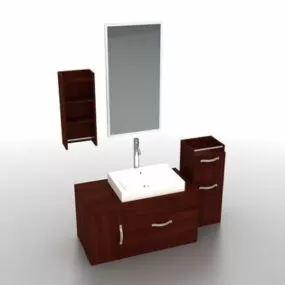 Modern Bathroom Vanity Set 3d model