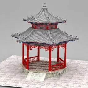 Ancient Pavilion Chinese Traditional Architecture 3d model