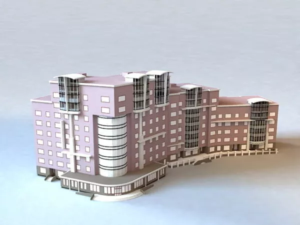 Commercial Building Complex 3d model Commercial Building Complex 3d model