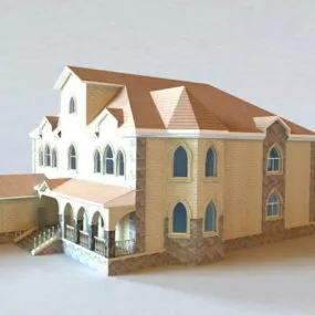 Spanish House Buildings 3d model
