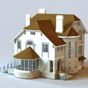 Typical English House 3d model
